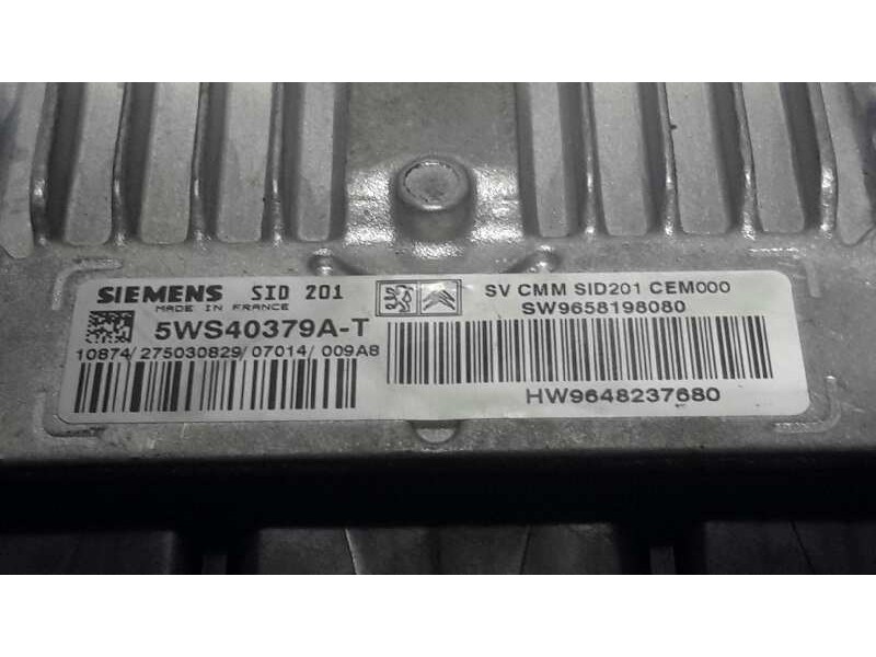 Recambio de centralita motor uce para peugeot 407 coupe 2.7 hdi fap cat (uhz / dt17ted4) referencia OEM IAM 5WS40379AT HW9648237