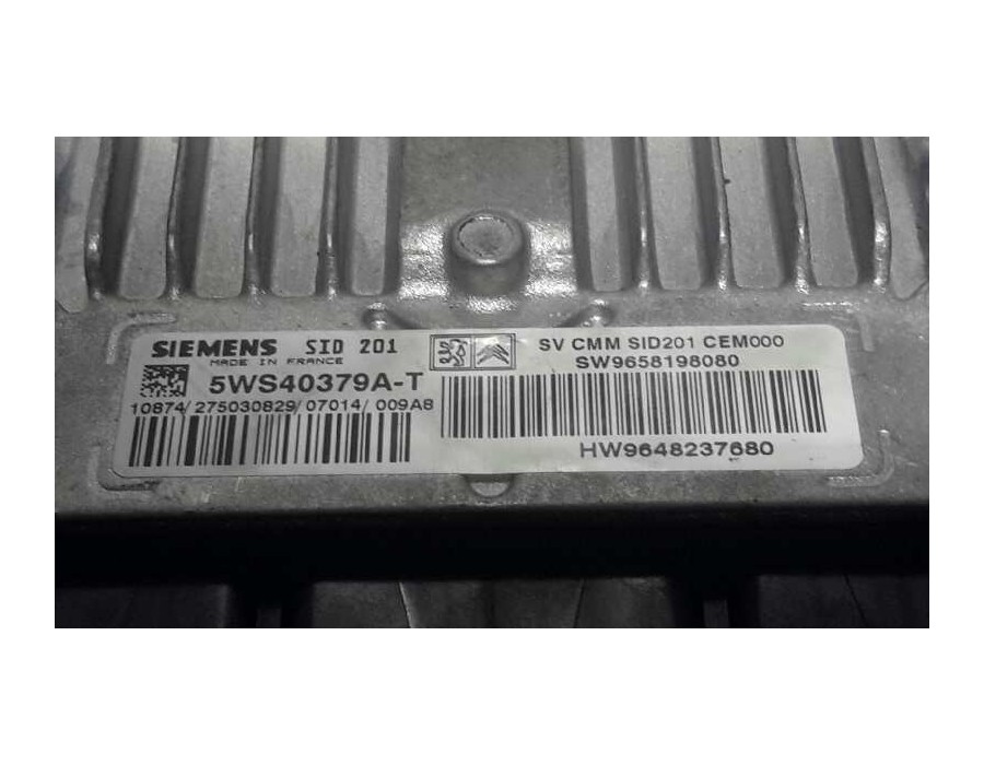 Recambio de centralita motor uce para peugeot 407 coupe 2.7 hdi fap cat (uhz / dt17ted4) referencia OEM IAM 5WS40379AT HW9648237