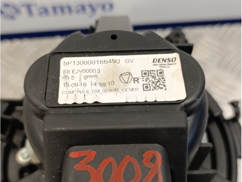 Recambio de motor calefaccion para peugeot 3008 1.6 puretech referencia OEM IAM 5P1330400  5P1330100