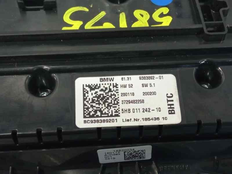 Recambio de mando calefaccion / aire acondicionado para bmw mini (f56) referencia OEM IAM 938389201  5HB01124210