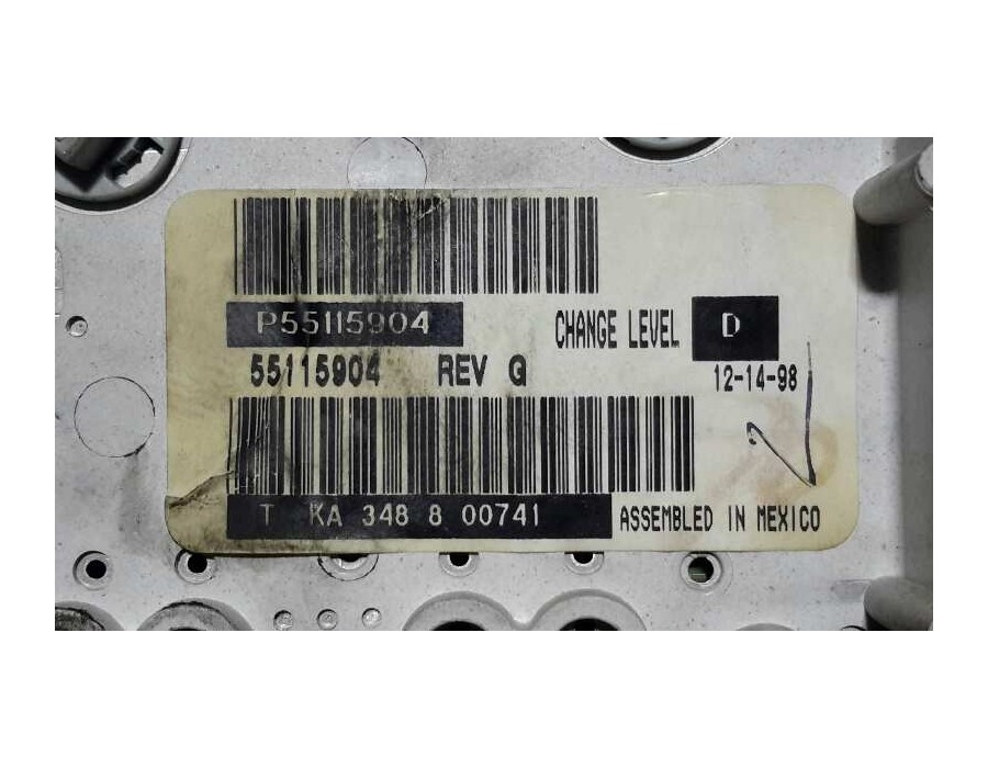 Recambio de mando calefaccion / aire acondicionado para chrysler jeep gr.cherokee (wj/wg) 3.1 td cat referencia OEM IAM 55115904