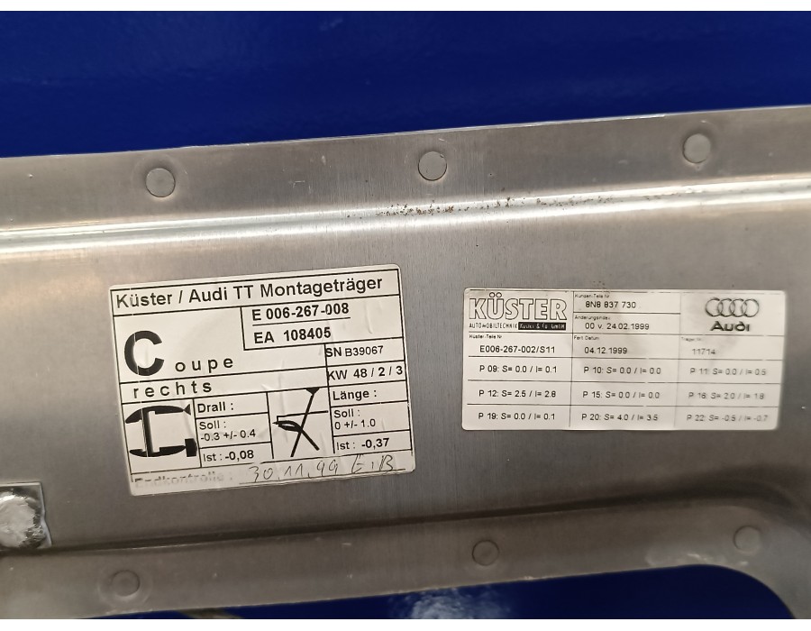 Recambio de elevalunas delantero derecho para audi tt (8n3/8n9) 1.8 20v turbo referencia OEM IAM 8N8837730  E006267008
