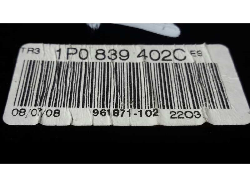 Recambio de elevalunas trasero derecho para seat leon (1p1) stylance / style referencia OEM IAM 1P0839402C  1K0959704AF