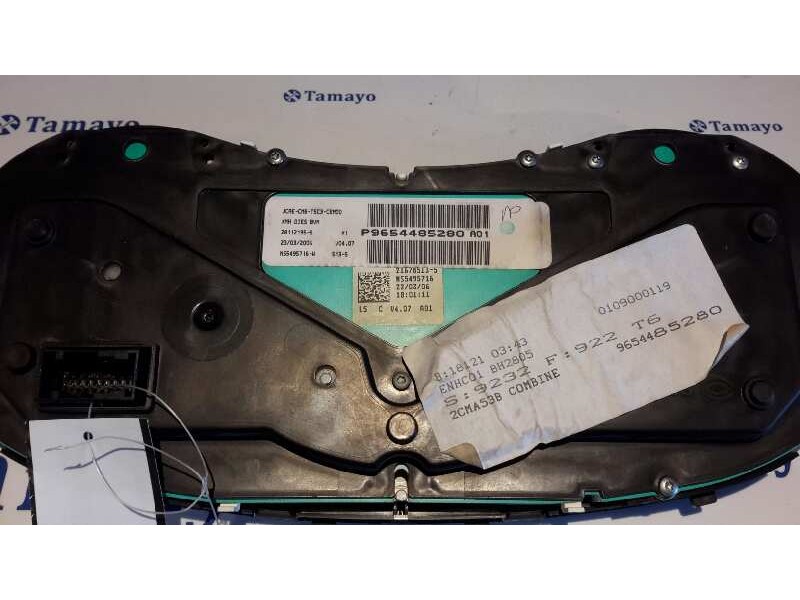 Recambio de cuadro instrumentos para peugeot 307 berlina (s2) xs referencia OEM IAM P9654485280  9654485280