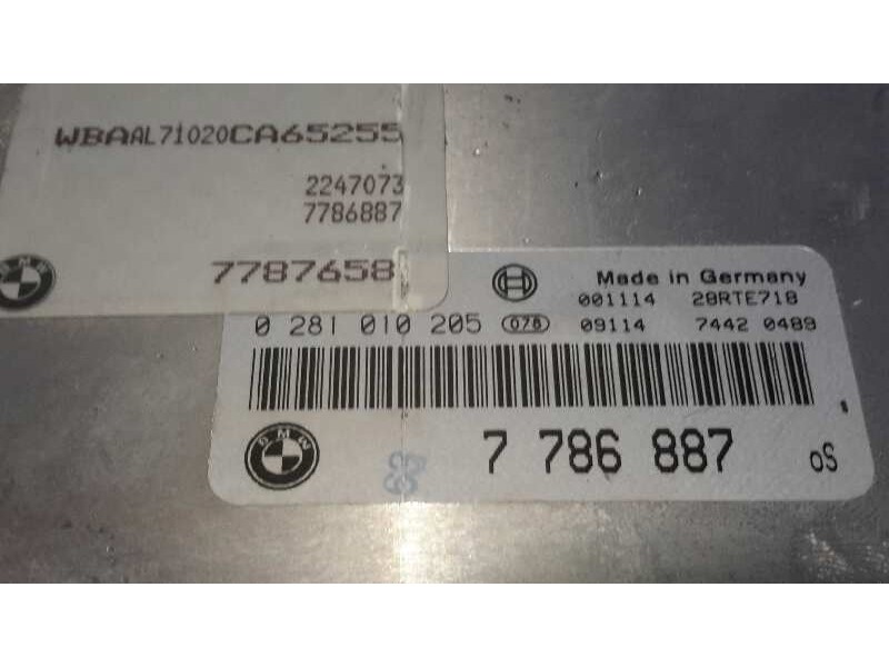 Recambio de centralita motor uce para bmw serie 3 berlina (e46) 318d referencia OEM IAM 7786887 28RTE718 0281010205