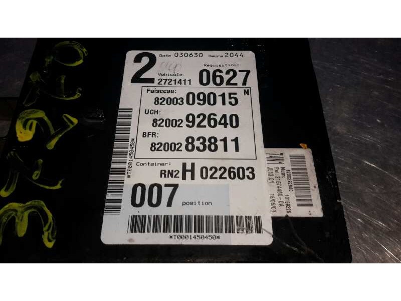 Recambio de caja reles / fusibles para renault laguna ii (bg0) referencia OEM IAM 8200309015 8200292640 8200283811