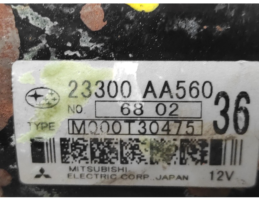 Recambio de motor arranque para subaru legacy berl. b13 (bl) 2.5 se referencia OEM IAM 23300AA560  M000T30475