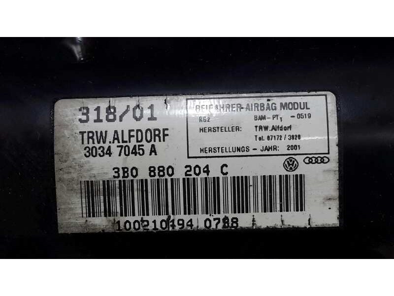 Recambio de airbag delantero derecho para volkswagen passat berlina (3b3) comfortline referencia OEM IAM 7D1880200 3B0880204C 30