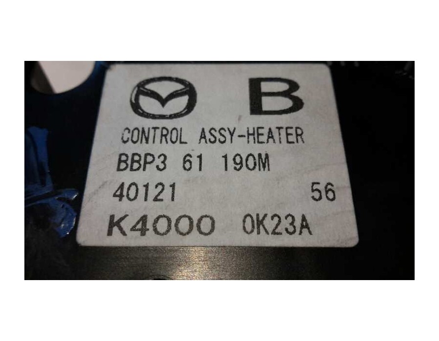 Recambio de mando climatizador para mazda 3 lim. (bl) 1.6 cd diesel cat referencia OEM IAM BBP361190M  