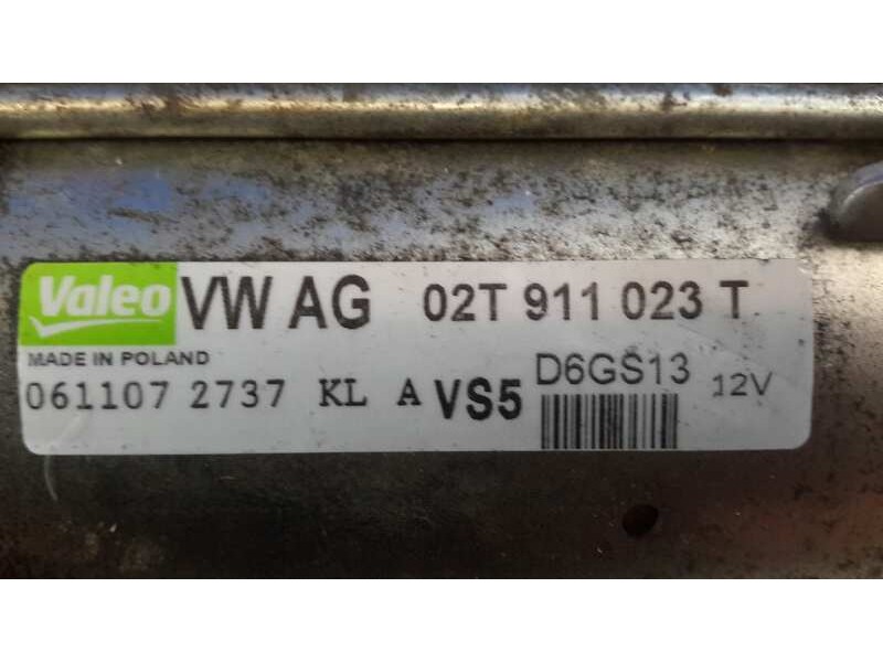 Recambio de motor arranque para audi a3 (8p) 1.6 referencia OEM IAM 02T911023T  