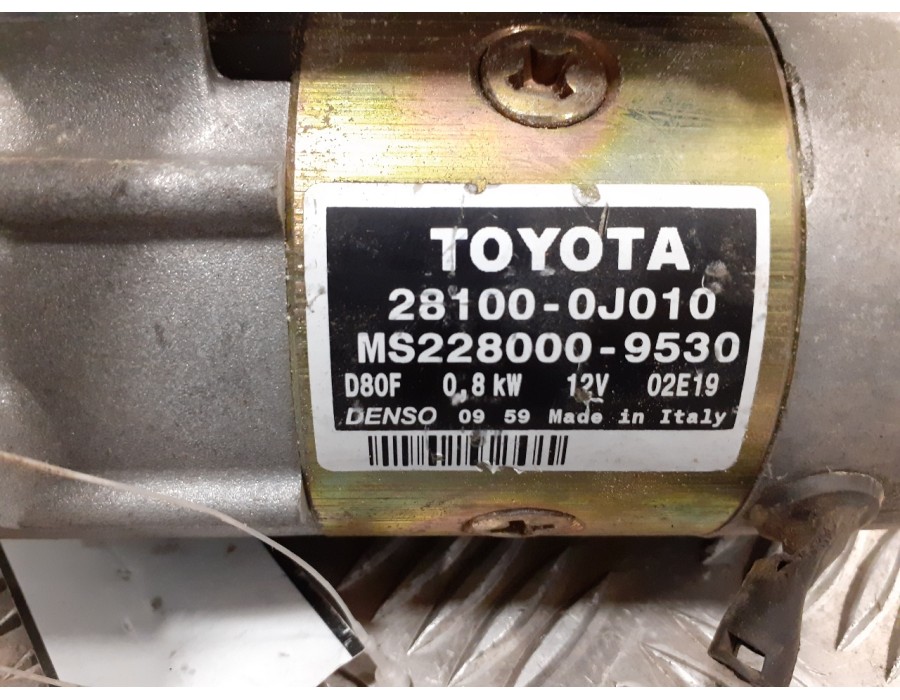 Recambio de motor arranque para toyota yaris (ncp1/nlp1/scp1) 1.0 cat referencia OEM IAM 281000J010  MS2280009530
