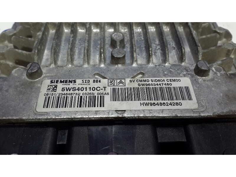 Recambio de centralita motor uce para citroën c3 1.4 hdi referencia OEM IAM 5WS40110CT 9653447480 9648624280