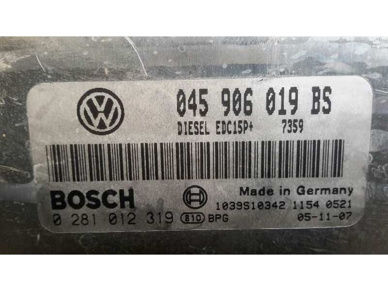 Recambio de centralita motor uce para seat ibiza (6l1) reference referencia OEM IAM 0281012319 EDC15P+ 045906019BS