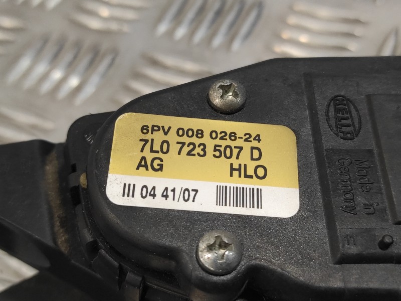 Recambio de potenciometro pedal para audi q7 (4l) 3.0 v6 24v tdi referencia OEM IAM 7L0723507D  6PV00802624
