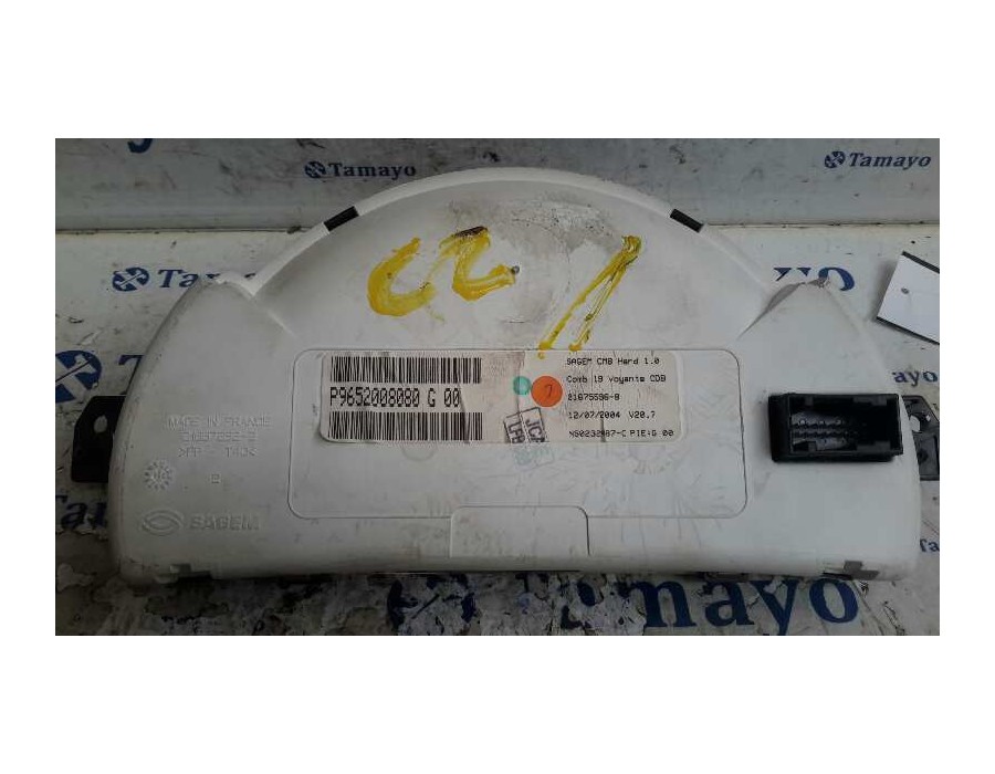 Recambio de cuadro instrumentos para citroën c2 1.6 16v cat (nfu / tu5jp4) referencia OEM IAM 9652008080G  216755968