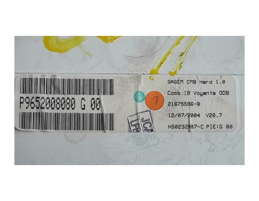 Recambio de cuadro instrumentos para citroën c2 1.6 16v cat (nfu / tu5jp4) referencia OEM IAM 9652008080G  216755968