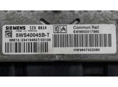 Recambio de centralita motor uce para peugeot 307 (s1) 2.0 hdi cat referencia OEM IAM 9650517980 5WS40045BT 9647423380 2