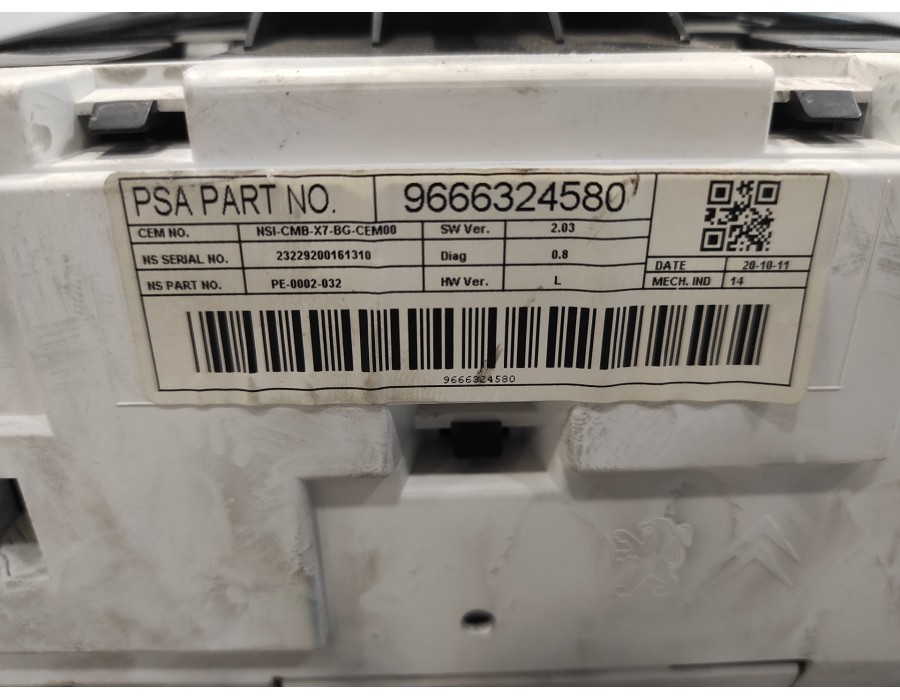 Recambio de cuadro instrumentos para citroën c5 berlina 1.6 hdi fap referencia OEM IAM 9666324580  PE0002032