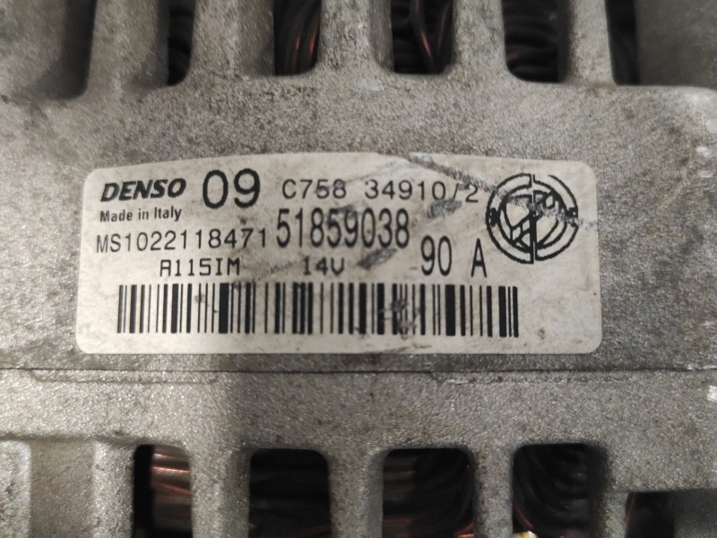 Recambio de alternador para fiat 500 (312) 500 referencia OEM IAM 51859038  MS1022118471