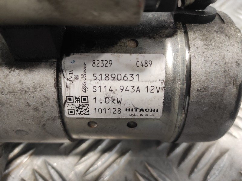 Recambio de motor arranque para fiat 500 (312) 500 referencia OEM IAM 82329C489 S114943A 51890631