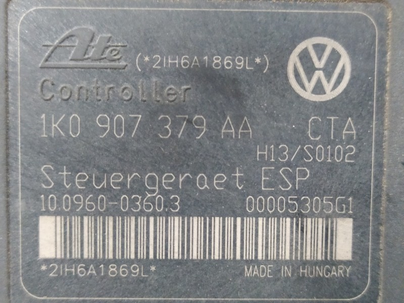 Recambio de abs para seat leon (1p1) 1.9 tdi referencia OEM IAM 1K0614517AA 1K0907379AA 10020602214