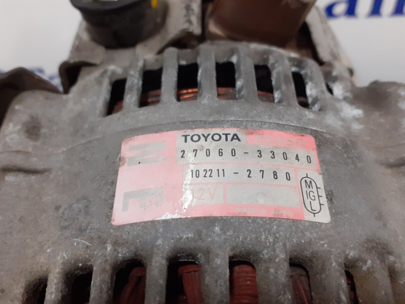 Recambio de alternador para toyota yaris (ncp1/nlp1/scp1) 1.4 turbodiesel cat referencia OEM IAM 2706033040  1022112780