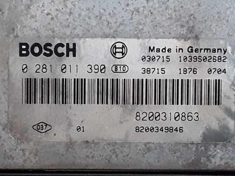 Recambio de centralita motor uce para renault scenic ii 1.9 dci diesel referencia OEM IAM 0281011390 8200349846 8200310863
