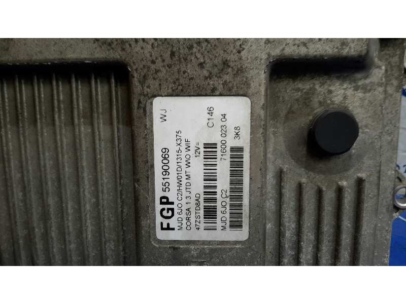 Recambio de centralita motor uce para opel corsa c referencia OEM IAM 55190069 7160002304 MJD6JOC2