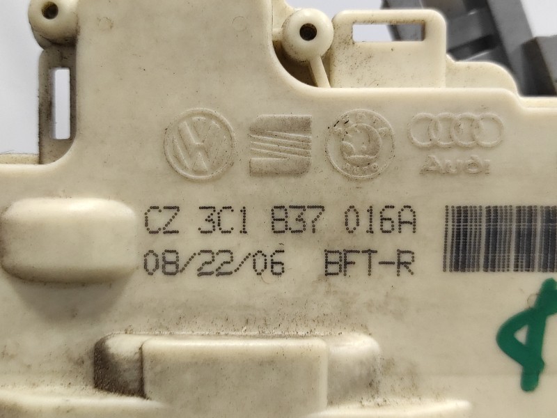 Recambio de cerradura puerta delantera derecha para audi q7 (4l) 3.0 v6 24v tdi referencia OEM IAM 3C1837016A  