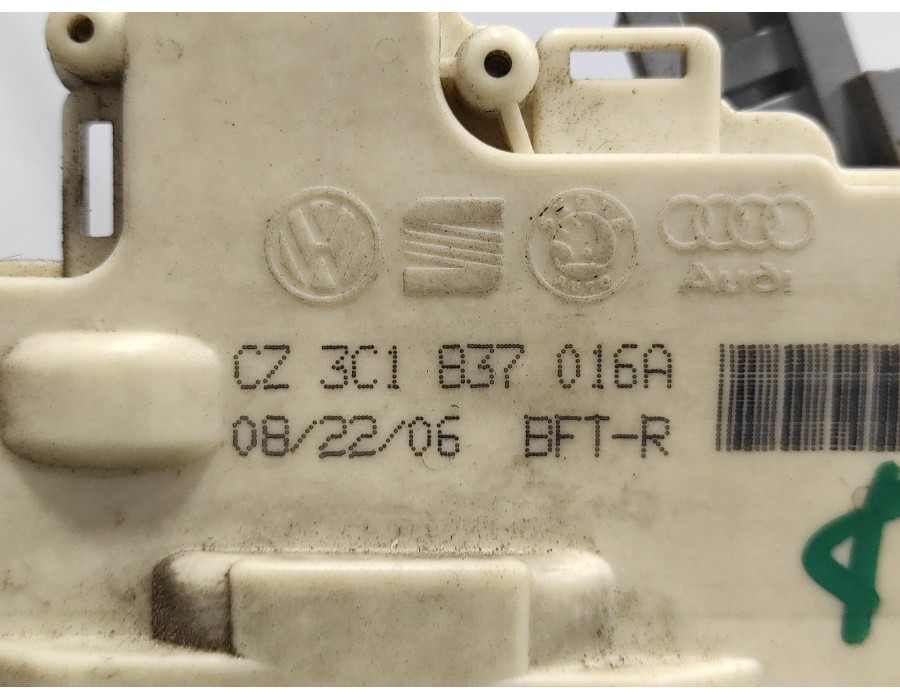 Recambio de cerradura puerta delantera derecha para audi q7 (4l) 3.0 v6 24v tdi referencia OEM IAM 3C1837016A  