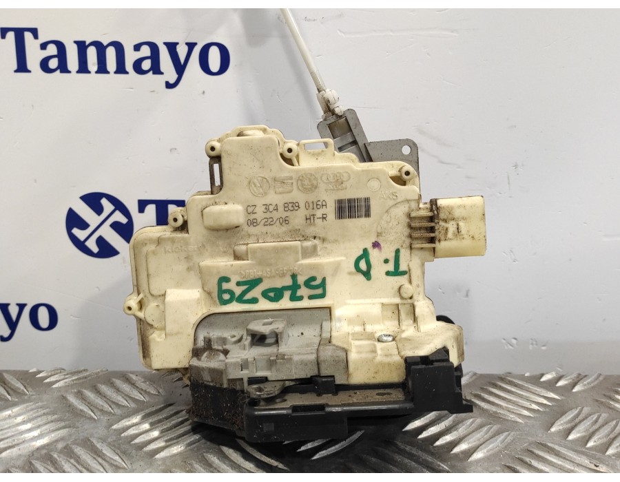 Recambio de cerradura puerta trasera derecha para audi q7 (4l) 3.0 v6 24v tdi referencia OEM IAM 3C4839016A  