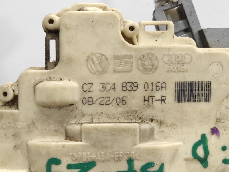 Recambio de cerradura puerta trasera derecha para audi q7 (4l) 3.0 v6 24v tdi referencia OEM IAM 3C4839016A  