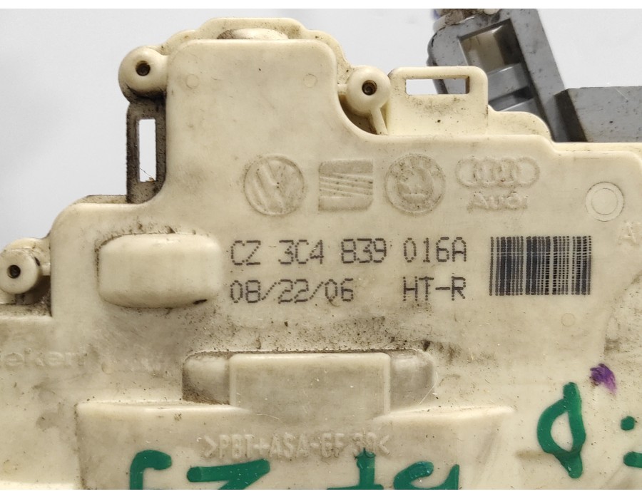 Recambio de cerradura puerta trasera derecha para audi q7 (4l) 3.0 v6 24v tdi referencia OEM IAM 3C4839016A  