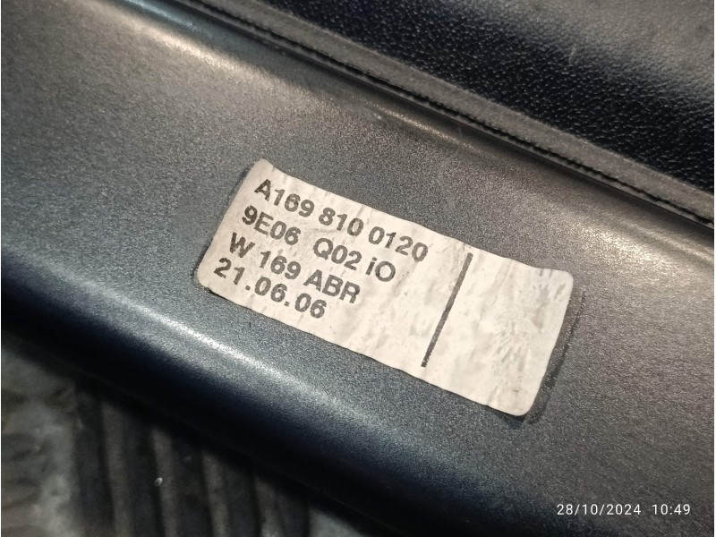 Recambio de bandeja trasera para mercedes-benz clase a (w169) 1.5 cat referencia OEM IAM A1698100120  
