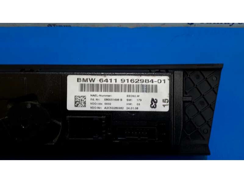 Recambio de mando climatizador para bmw serie 3 cabrio (e93) referencia OEM IAM 64119162984 A2C53289382 6411916298401