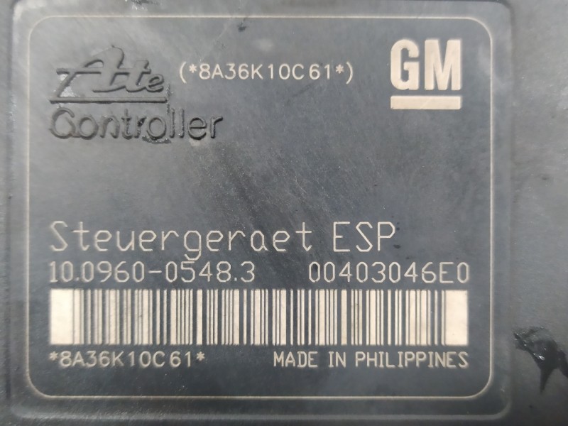 Recambio de abs para opel astra h berlina referencia OEM IAM 13213610 10096005483 10020602064