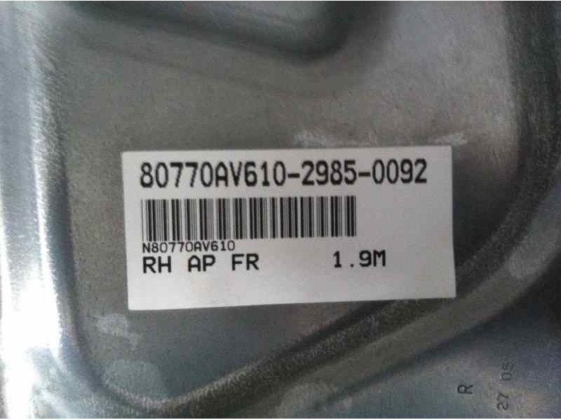 Recambio de elevalunas delantero derecho para nissan primera berlina (p12) referencia OEM IAM 80770BA100  80770AV610