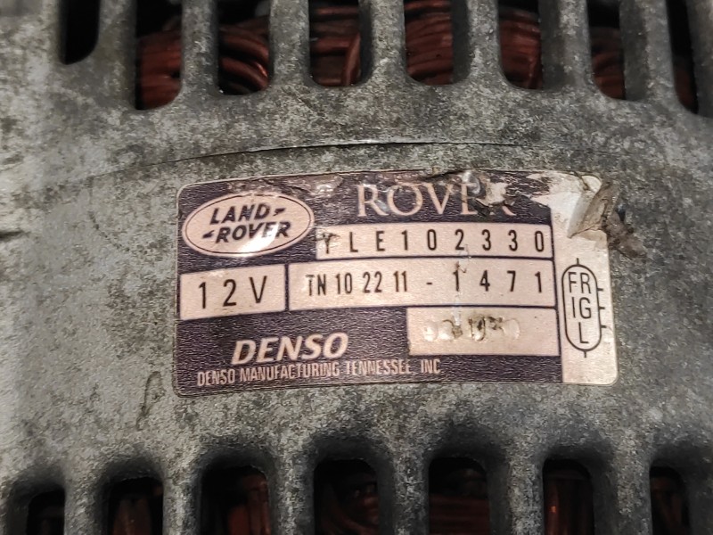 Recambio de alternador para mg serie 75 (rj) 2.5 v6 24v cat referencia OEM IAM YLE102330  TN1022111471