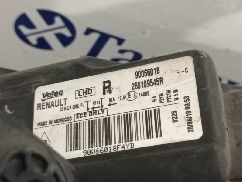 Recambio de faro derecho para dacia lodgy 1.2 16v tce cat referencia OEM IAM 260102414R  