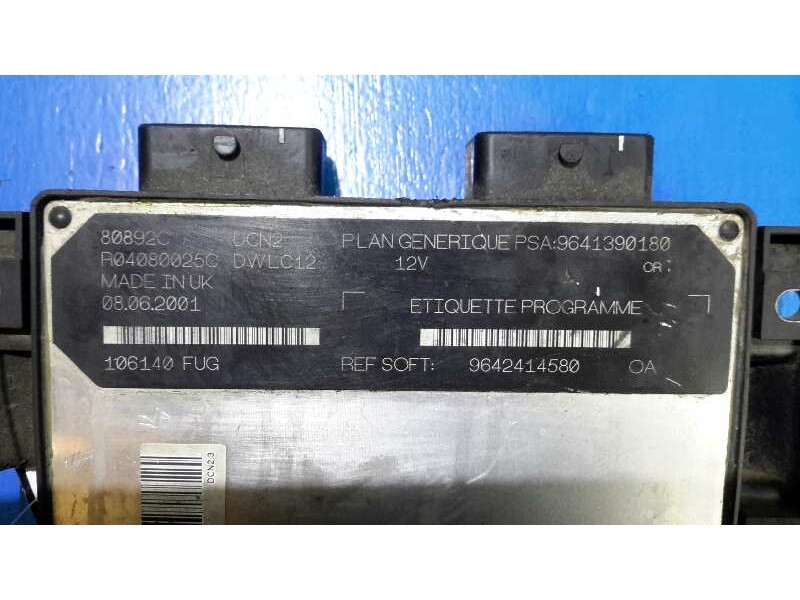 Recambio de centralita motor uce para peugeot partner (s1) 1.9 diesel referencia OEM IAM 9642414580  R04080025C
