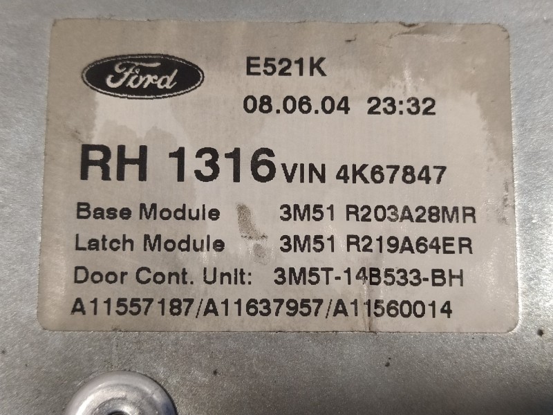 Recambio de elevalunas delantero derecho para ford focus c-max (cap) 1.6 tdci cat referencia OEM IAM 3M51R203A28MR 981406100 3M5