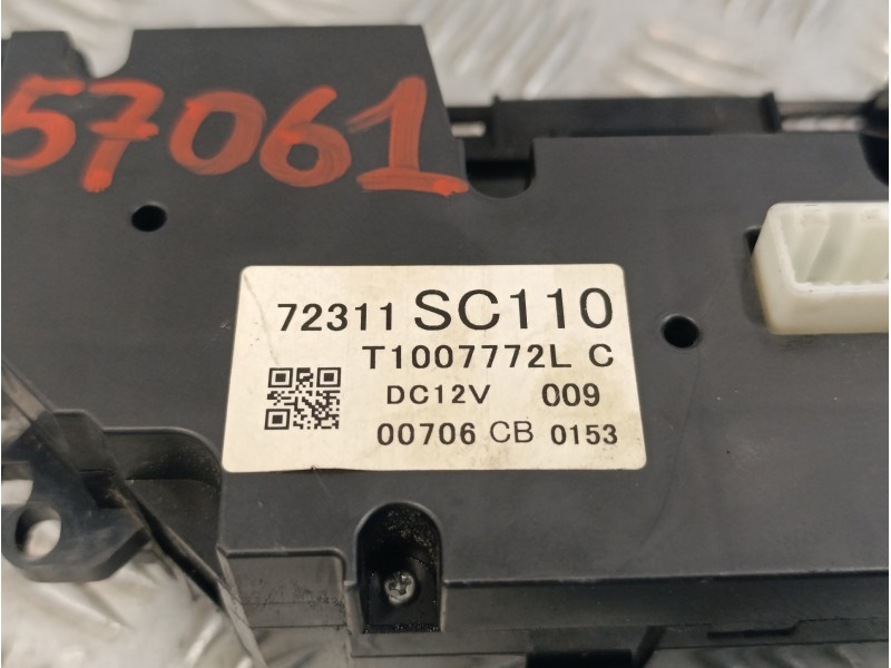 Recambio de mando climatizador para subaru impreza g12 2.0 diesel cat referencia OEM IAM 72311SC110  T1007772LC