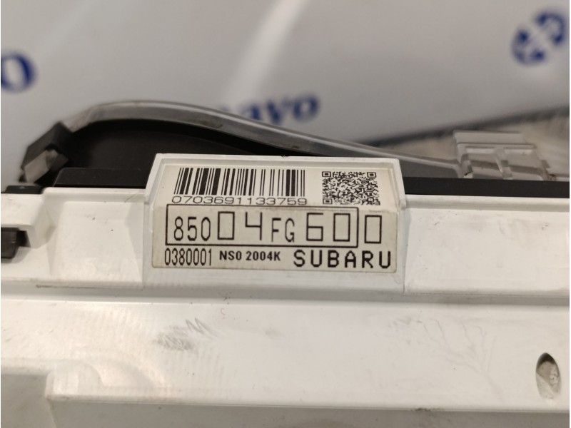 Recambio de cuadro instrumentos para subaru impreza g12 2.0 diesel cat referencia OEM IAM 85004FG600  