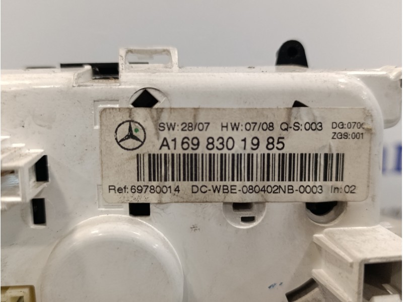 Recambio de mando climatizador para mercedes-benz clase b (w245) 2.0 cdi cat referencia OEM IAM A1698301985  69780014