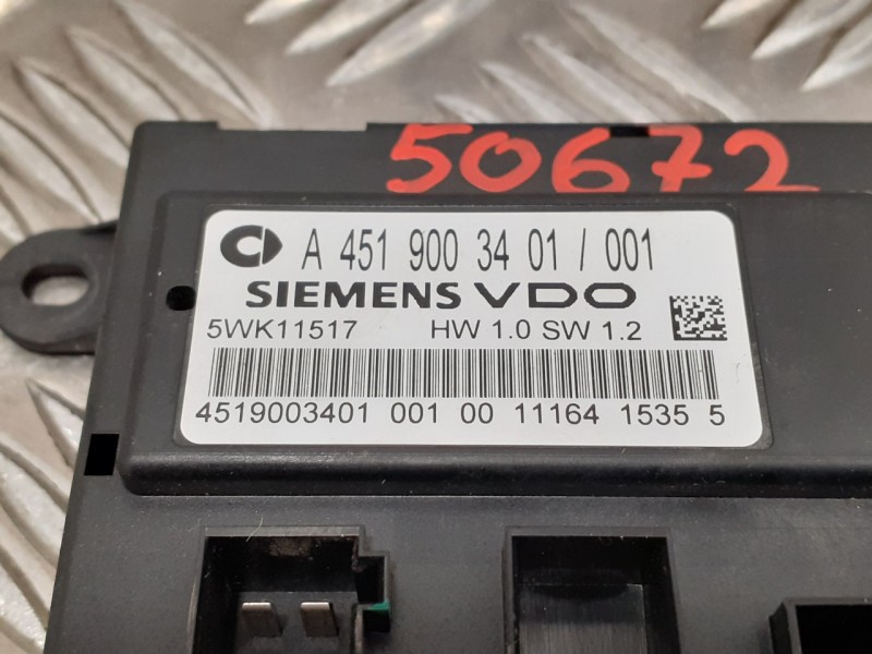 Recambio de modulo electronico para smart fortwo coupe 1.0 cat referencia OEM IAM A4519003401  5WK11517