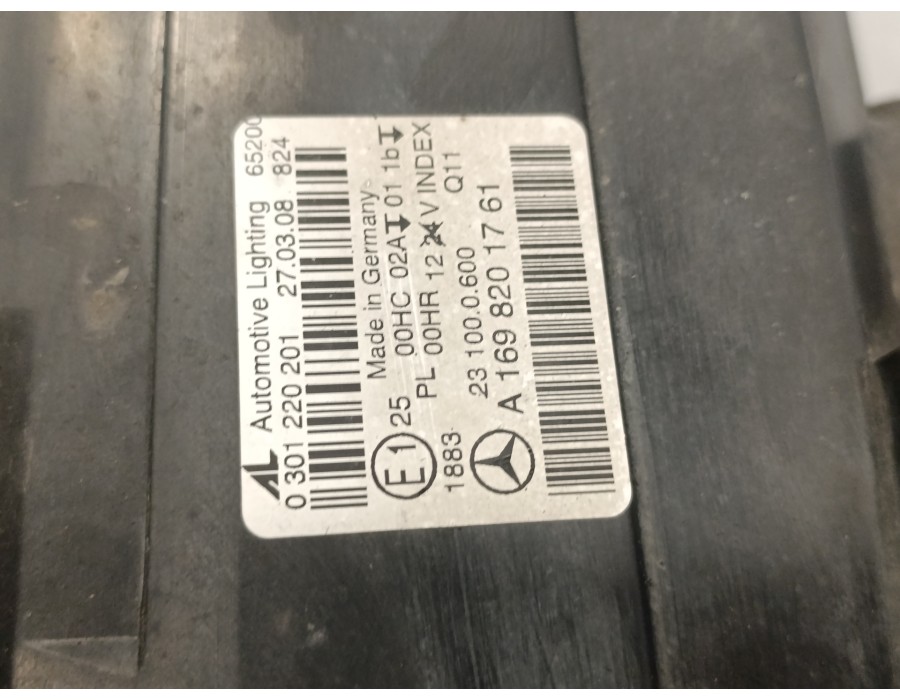 Recambio de faro izquierdo para mercedes-benz clase b (w245) 2.0 cdi cat referencia OEM IAM A1698201761 231000600 0301220201