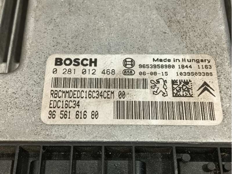 Recambio de centralita motor uce para citroën xsara picasso referencia OEM IAM 0281012468 9653958980 9656161680