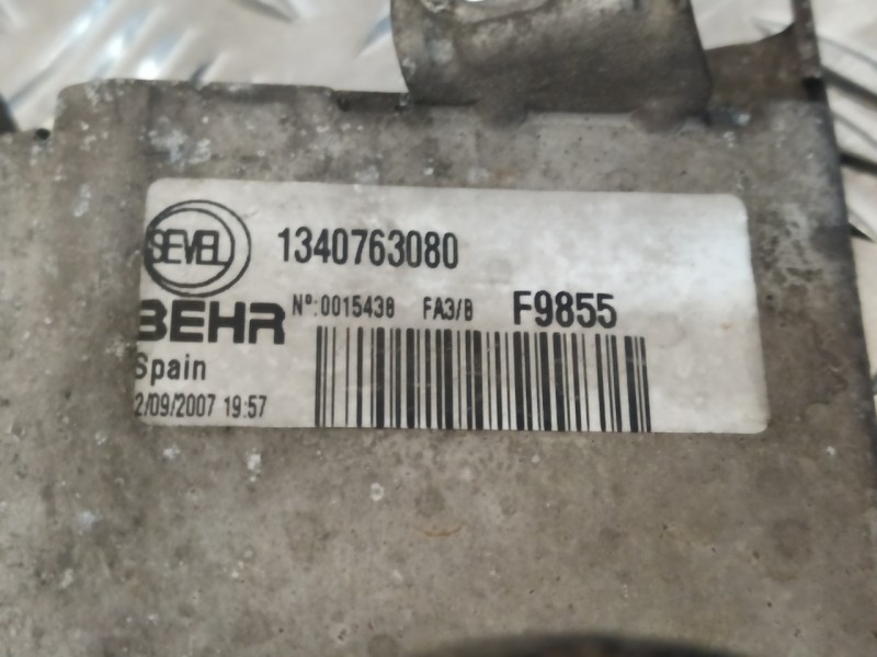 Recambio de intercooler para fiat ducato caja cerrada 33 (06.2006 =>) l1h1 120 multijet teilverglast referencia OEM IAM 13407630