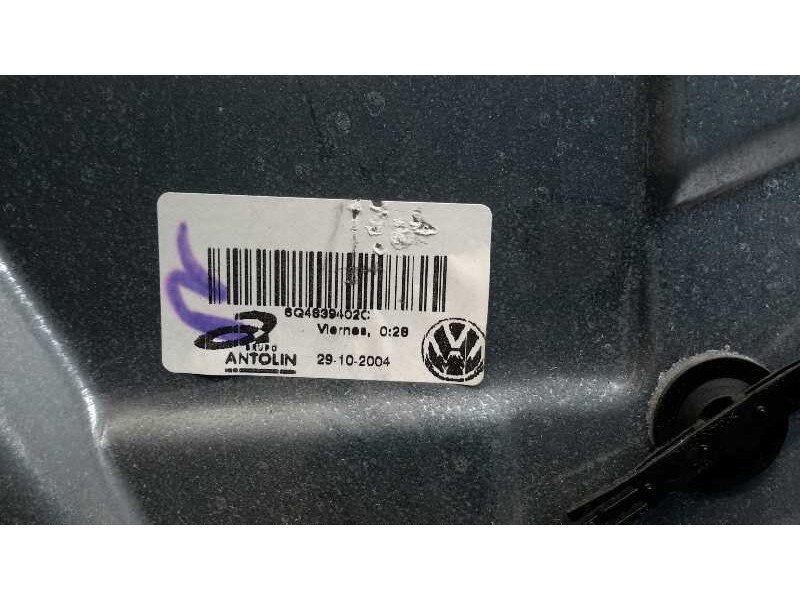 Recambio de elevalunas trasero derecho para volkswagen polo (9n1) 1.4 16v referencia OEM IAM W06Q4839402C  