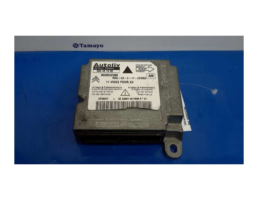 Recambio de centralita airbag para citroën c5 break 2.0 hdi fap cat (rhr / dw10bted4) referencia OEM IAM 9659532380  603481900